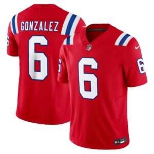 Men's New England Patriots Christian Gonzalez Nike Red Vapor F.U.S.E. Limited Jersey