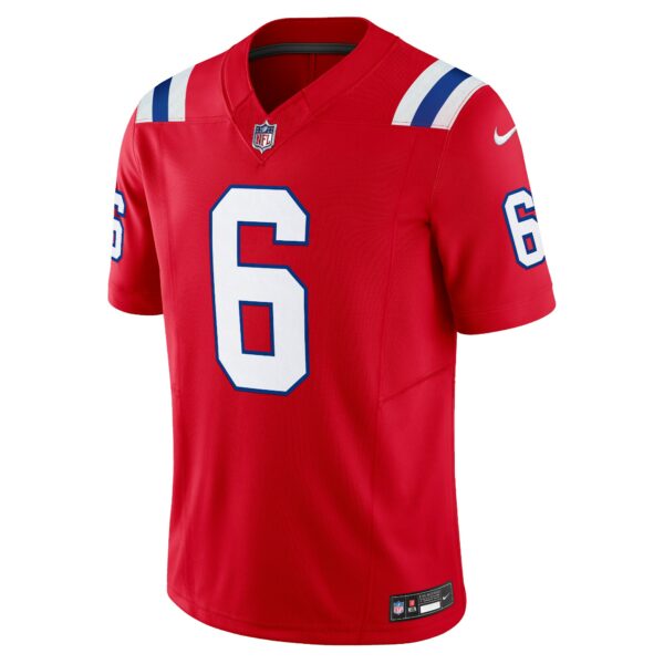 Men’s New England Patriots Christian Gonzalez Nike Red Vapor F.U.S.E. Limited Jersey