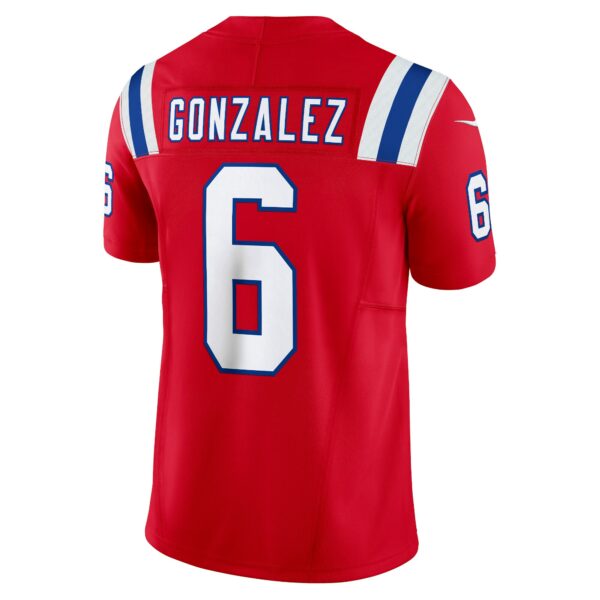 Men’s New England Patriots Christian Gonzalez Nike Red Vapor F.U.S.E. Limited Jersey