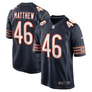 Men's Chicago Bears Christian Matthew Nike Navy Game Jersey