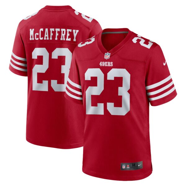 Men’s San Francisco 49ers Christian McCaffrey Nike Scarlet Game Player Jersey