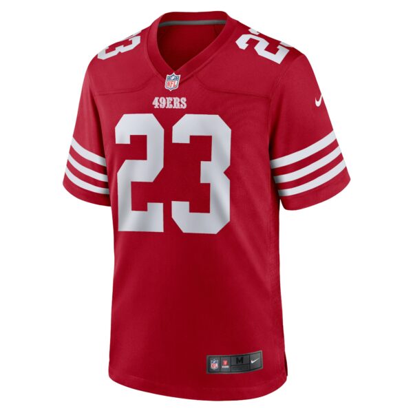 Men’s San Francisco 49ers Christian McCaffrey Nike Scarlet Game Player Jersey