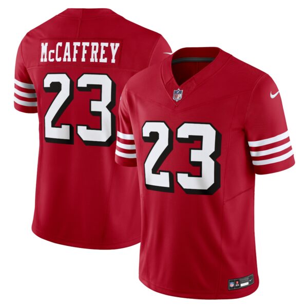 Men’s San Francisco 49ers Christian McCaffrey Nike Scarlet Vapor F.U.S.E. Limited Jersey