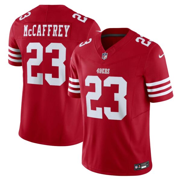 Men’s San Francisco 49ers Christian McCaffrey Nike Scarlet Vapor F.U.S.E. Limited Jersey