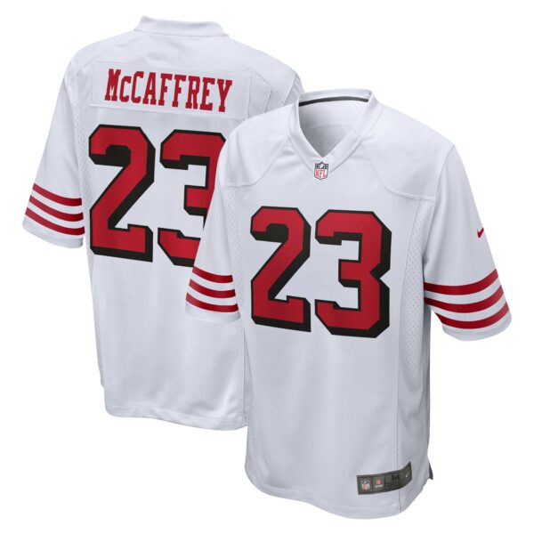 Men’s San Francisco 49ers Christian McCaffrey Nike White Game Jersey