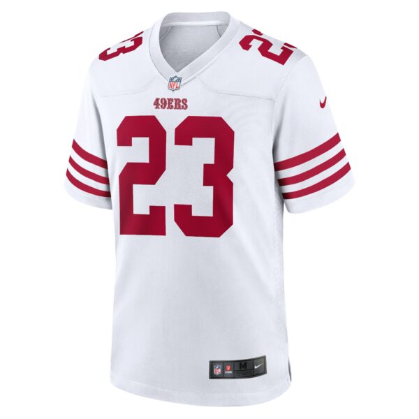 Men’s San Francisco 49ers Christian McCaffrey Nike White Game Player Jersey