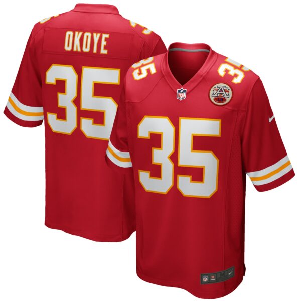 Men’s Kansas City Chiefs Christian Okoye Nike Red Game Retired Player Jersey