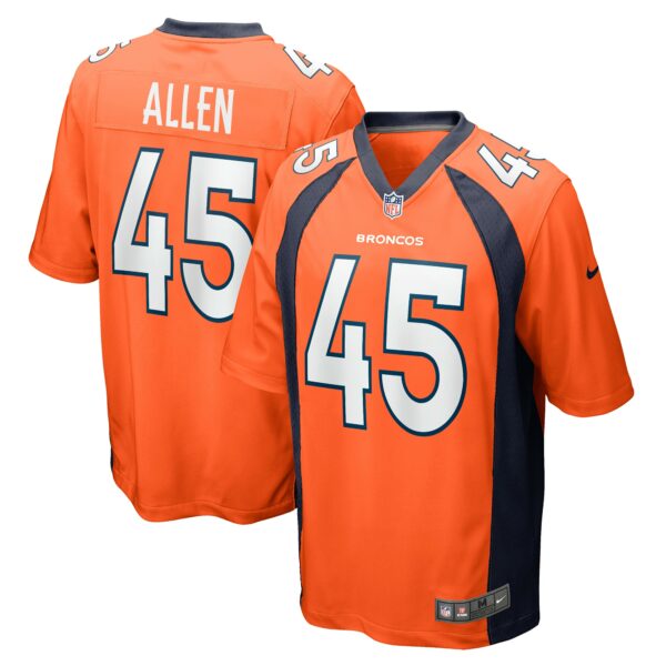 Men’s Denver Broncos Christopher Allen Nike Orange Game Player Jersey