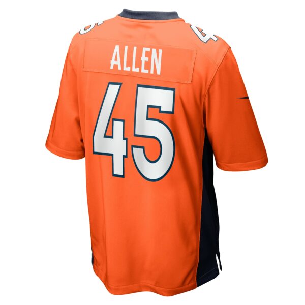 Men’s Denver Broncos Christopher Allen Nike Orange Game Player Jersey