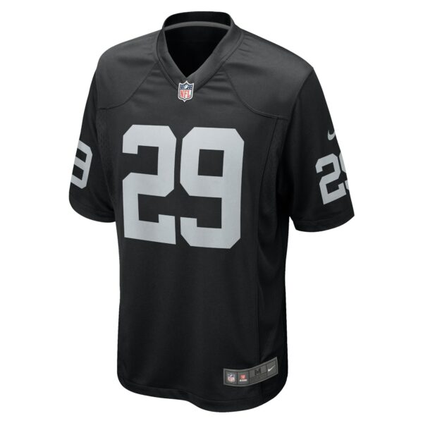 Men’s Las Vegas Raiders Christopher Smith II Nike Black Team Game Jersey