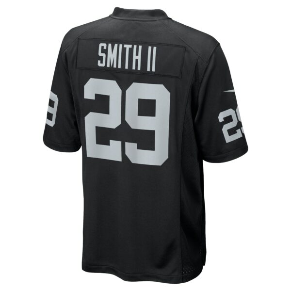 Men’s Las Vegas Raiders Christopher Smith II Nike Black Team Game Jersey