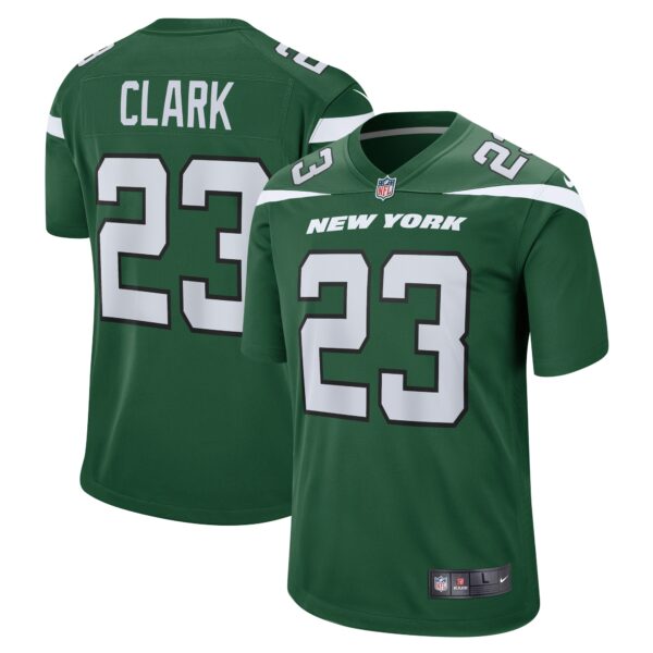 Men’s New York Jets Chuck Clark Nike Gotham Green Team Game Jersey