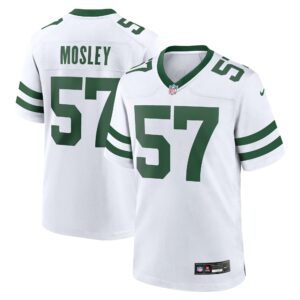 Men's New York Jets C.J. Mosley Nike White Legacy Player Game Jersey