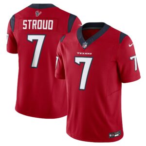 Men's Houston Texans C.J. Stroud Nike Red Vapor F.U.S.E. Limited Jersey