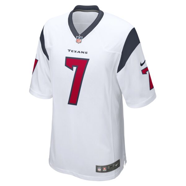 Men’s Houston Texans CJ Stroud Nike White 2023 NFL Draft First Round Pick Game Jersey