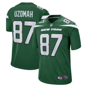 Men's New York Jets C.J. Uzomah Nike Gotham Green Player Game Jersey