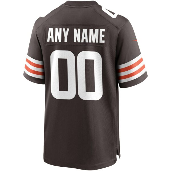 Men’s Nike Cleveland Browns Brown Custom Game Jersey