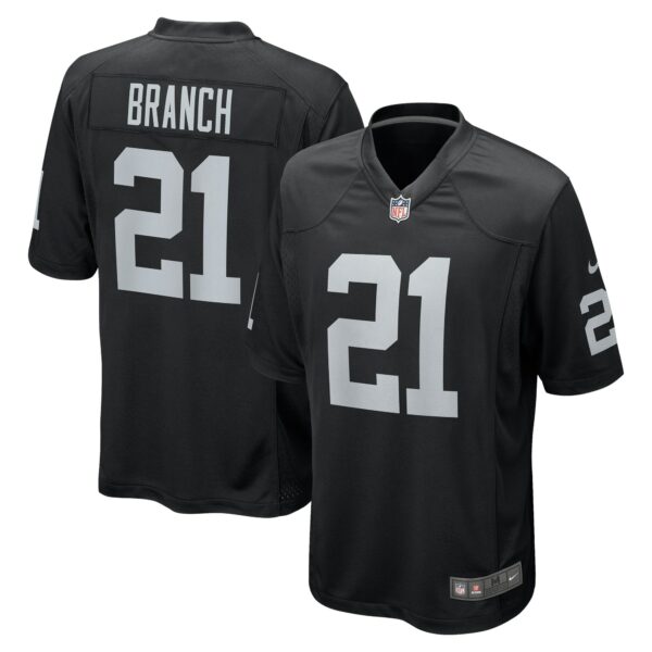 Men’s Las Vegas Raiders Cliff Branch Nike Black Retired Player Game Jersey