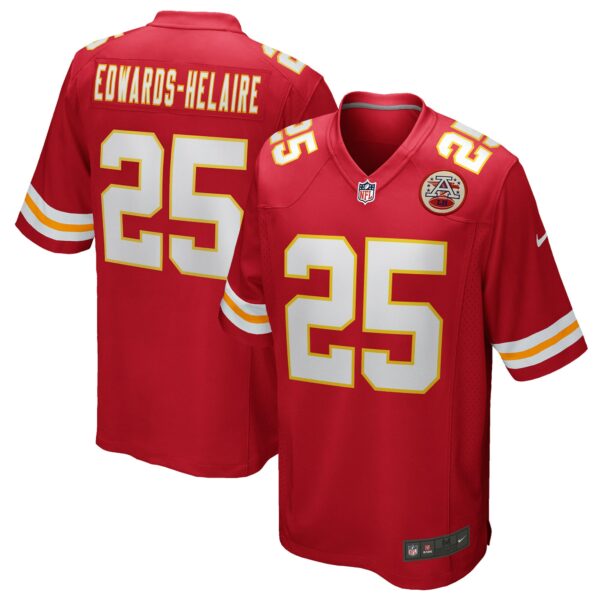 Men’s Kansas City Chiefs Clyde Edwards-Helaire Nike Red Player Game Jersey