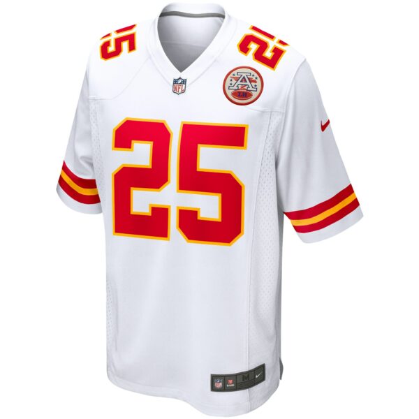 Men’s Kansas City Chiefs Clyde Edwards-Helaire Nike White Game Jersey