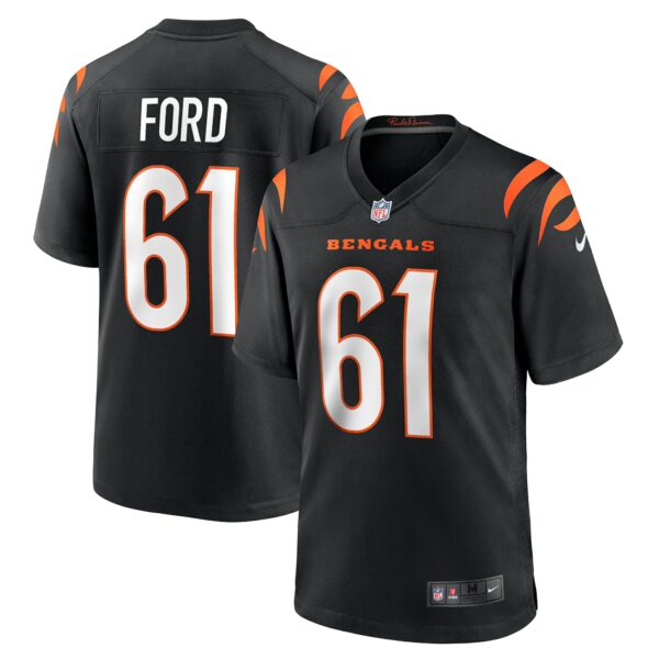 Men’s Cincinnati Bengals Cody Ford Nike Black Game Jersey