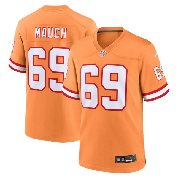 Men’s Tampa Bay Buccaneers Cody Mauch Nike Orange Throwback Game Jersey