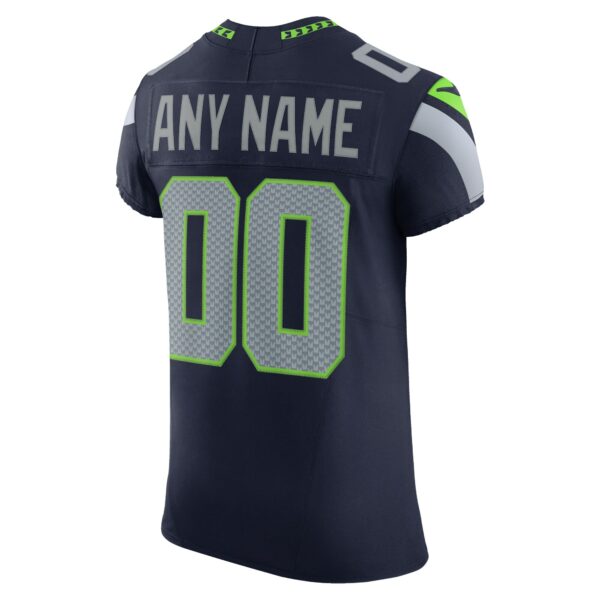 Men’s Seattle Seahawks Nike College Navy Vapor F.U.S.E. Elite Custom Jersey