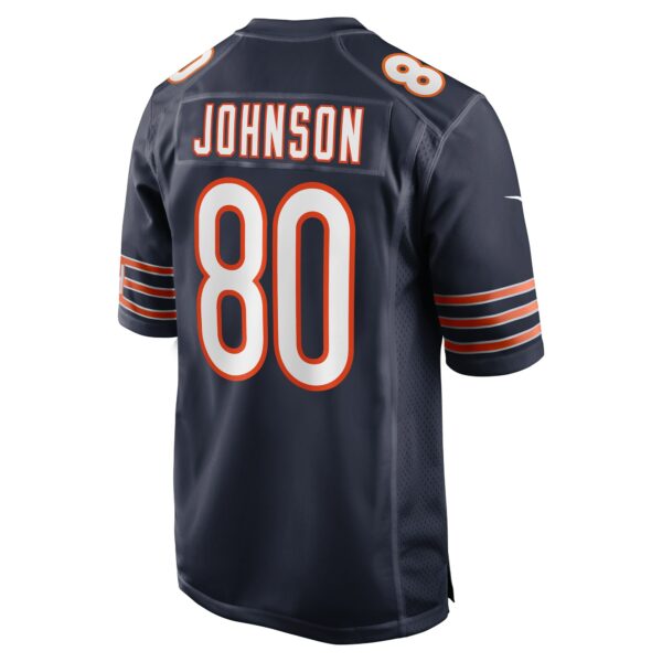 Men’s Chicago Bears Collin Johnson Nike Navy Game Jersey