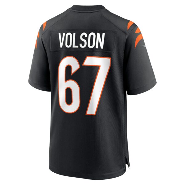 Men’s Cincinnati Bengals Cordell Volson Nike Black Game Player Jersey