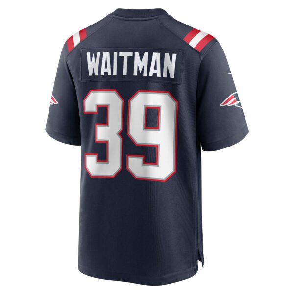 Men’s New England Patriots Corliss Waitman Nike Navy Team Game Jersey