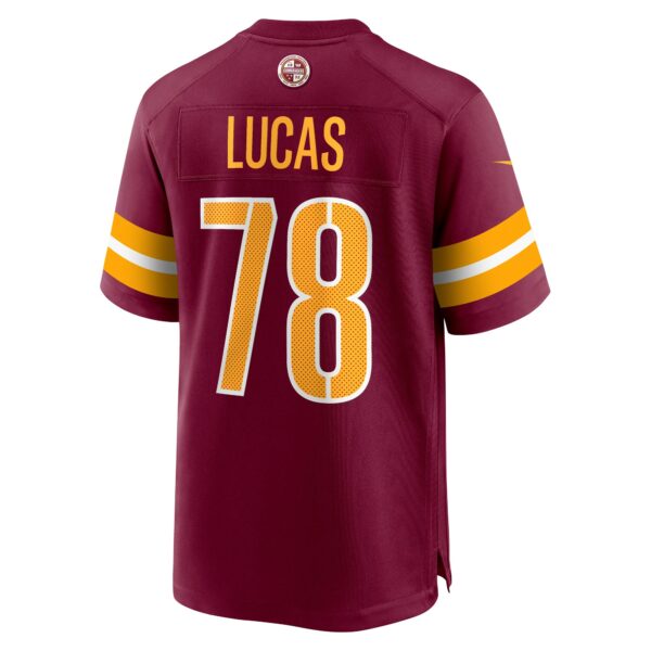 Men’s Washington Commanders Cornelius Lucas Nike Burgundy Game Jersey