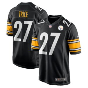 Men's Pittsburgh Steelers Cory Trice Nike Black Game Jersey