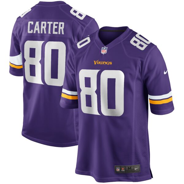 Men’s Minnesota Vikings Cris Carter Nike Purple Game Retired Player Jersey