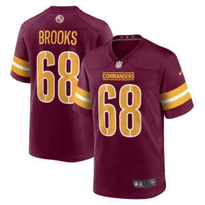 Men's Washington Commanders Curtis Brooks Nike Burgundy Game Jersey