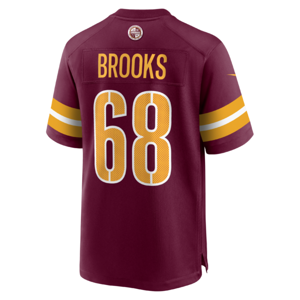 Men’s Washington Commanders Curtis Brooks Nike Burgundy Game Jersey