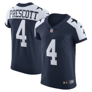 Men's Dallas Cowboys Dak Prescott Nike Navy Alternate Vapor Elite Player Jersey