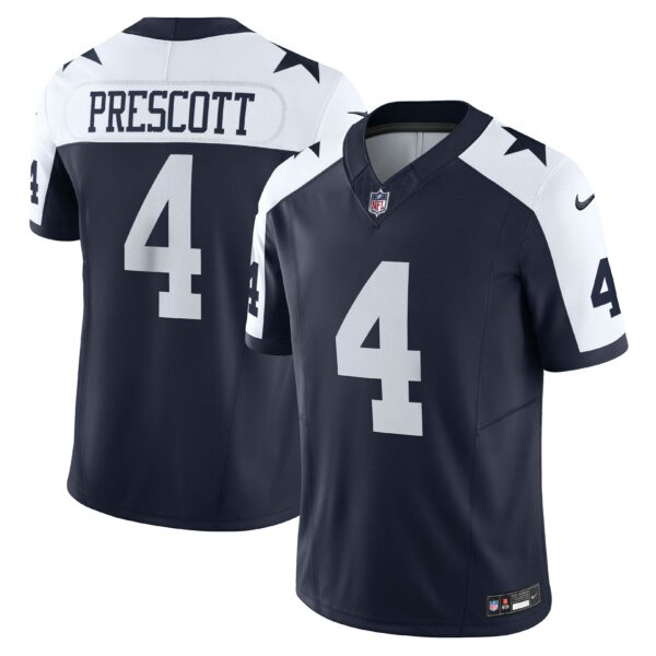 Men’s Dallas Cowboys Dak Prescott Nike Navy Vapor F.U.S.E. Limited Jersey