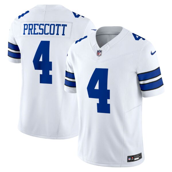 Men’s Dallas Cowboys Dak Prescott Nike White Vapor F.U.S.E. Limited Jersey