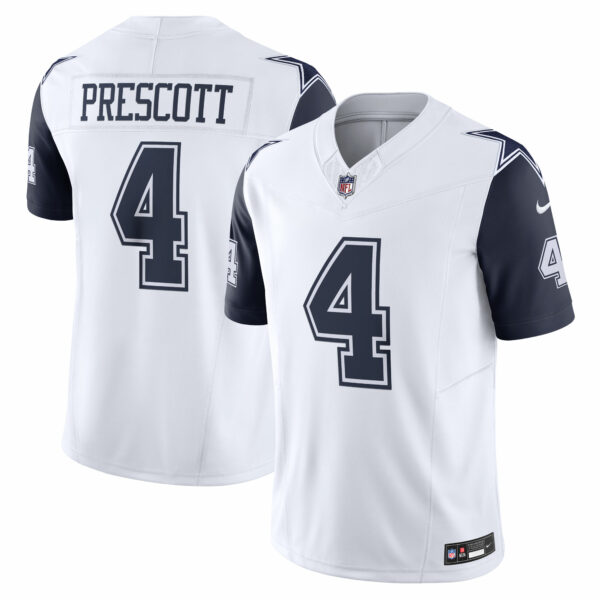 Men’s Dallas Cowboys Dak Prescott Nike White Vapor F.U.S.E. Limited Jersey