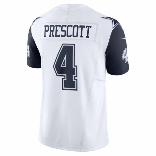 Men’s Dallas Cowboys Dak Prescott Nike White Vapor F.U.S.E. Limited Jersey