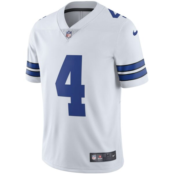 Men’s Dallas Cowboys Dak Prescott Nike White Vapor Limited Player Jersey