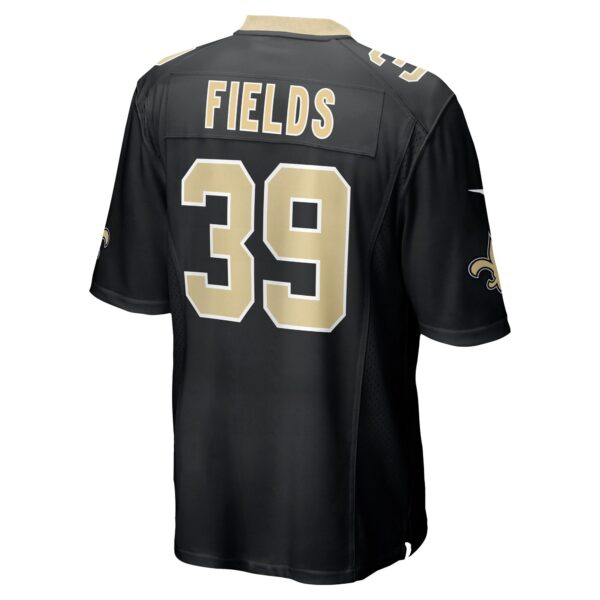 Men’s New Orleans Saints DaMarcus Fields Nike Black Game Player Jersey