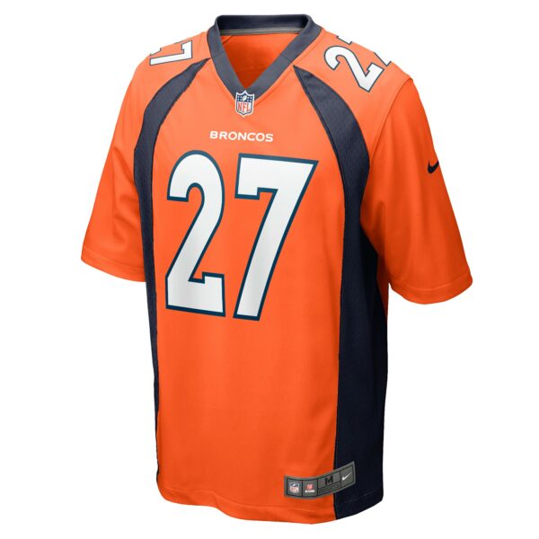 Men’s Denver Broncos Damarri Mathis Nike Orange Game Player Jersey