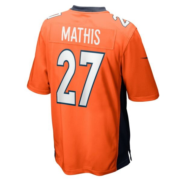 Men’s Denver Broncos Damarri Mathis Nike Orange Game Player Jersey