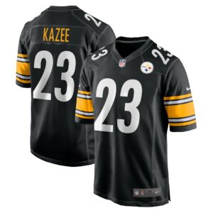 Men's Pittsburgh Steelers Damontae Kazee Nike Black Game Jersey