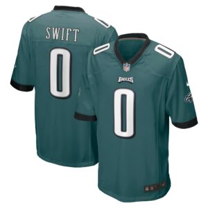 Men's Philadelphia Eagles D'Andre Swift Nike Midnight Green Game Player Jersey