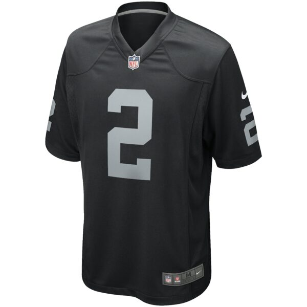 Men’s Las Vegas Raiders Daniel Carlson Nike Black Game Player Jersey