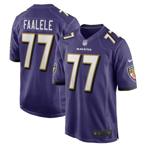 Men’s Baltimore Ravens Daniel Faalele Nike Purple Player Game Jersey