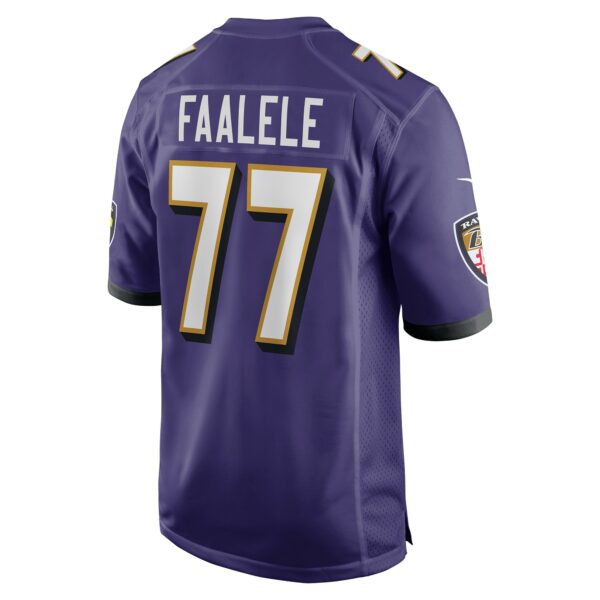 Men’s Baltimore Ravens Daniel Faalele Nike Purple Player Game Jersey