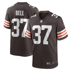 Men's Cleveland Browns D'Anthony Bell Nike Brown Game Player Jersey